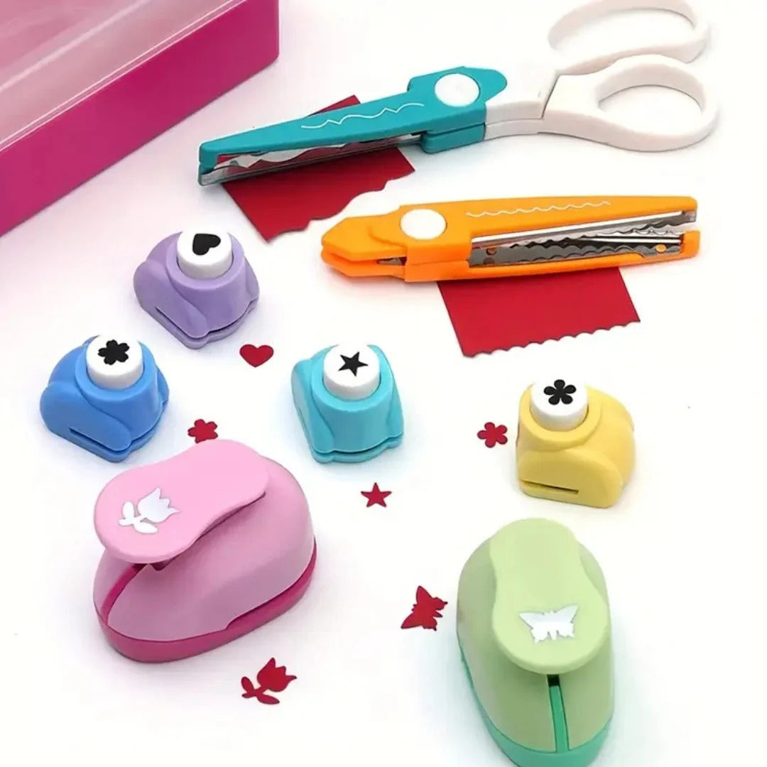 Safe Cutting And Punching Set For Kids