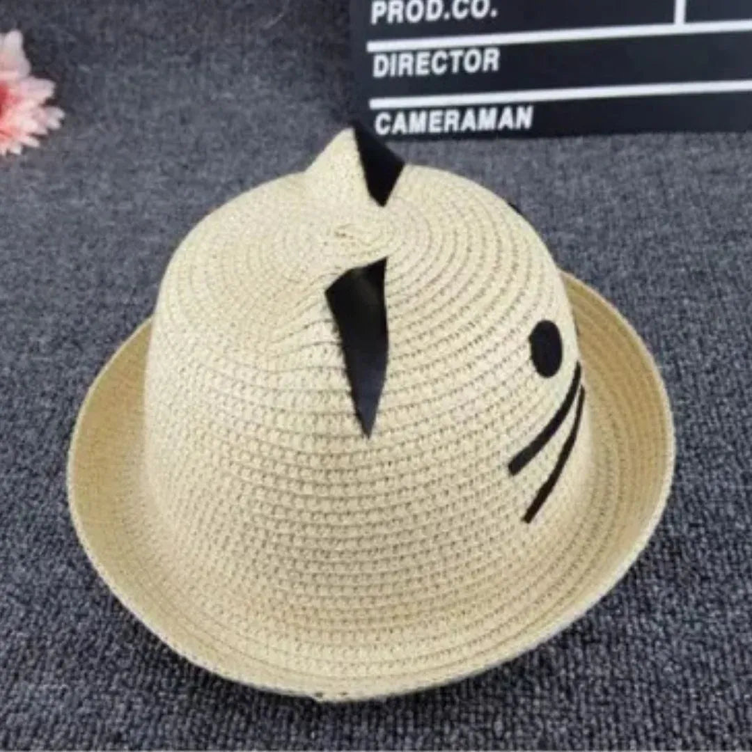 Cat Straw Hat For Children