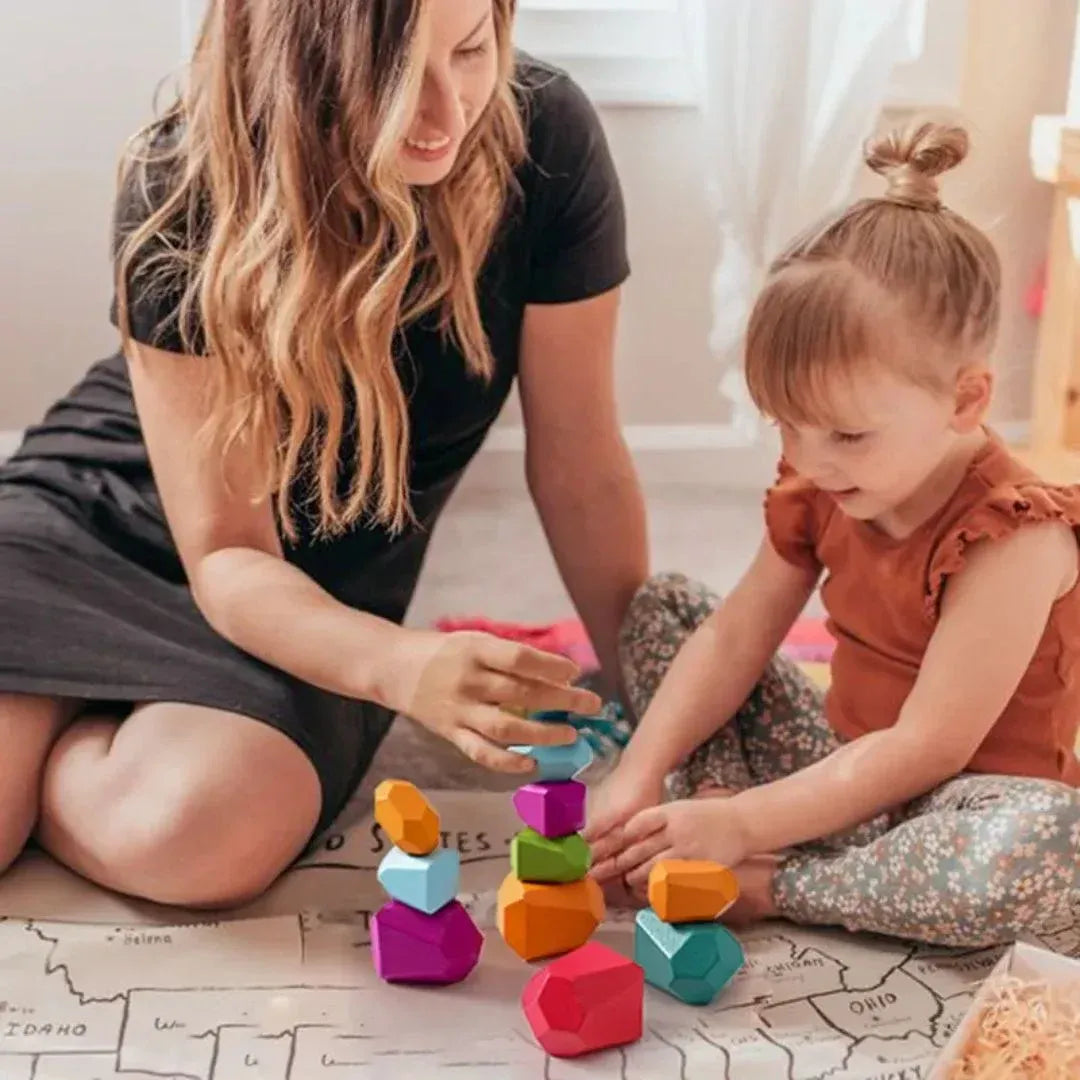 Montessori Wooden Balancing Blocks For Children