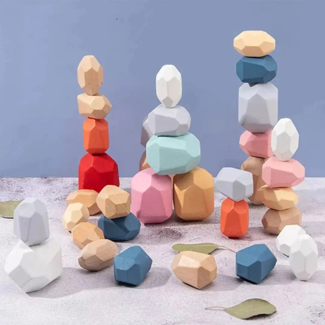 Montessori Wooden Balancing Blocks For Children