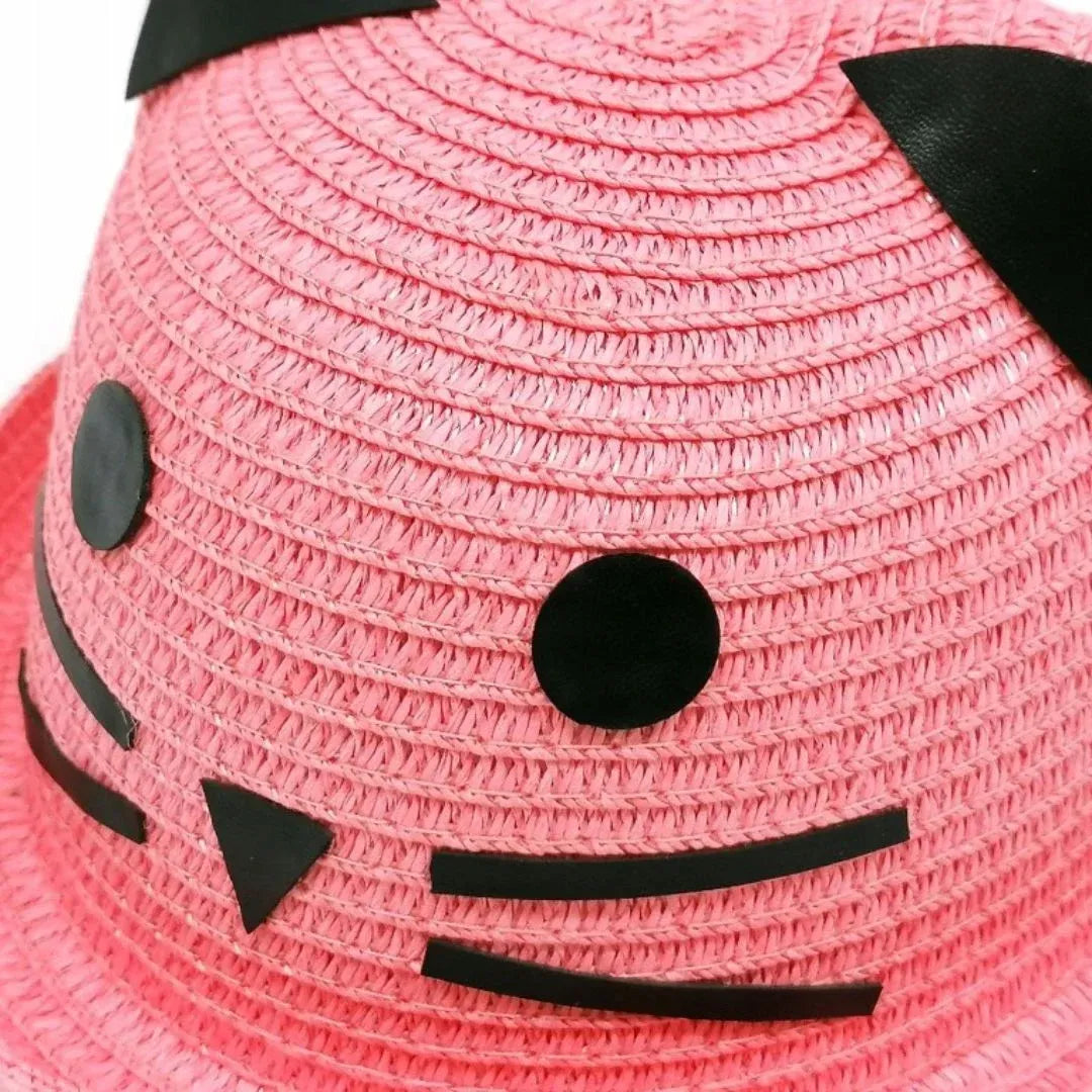 Cat Straw Hat For Children