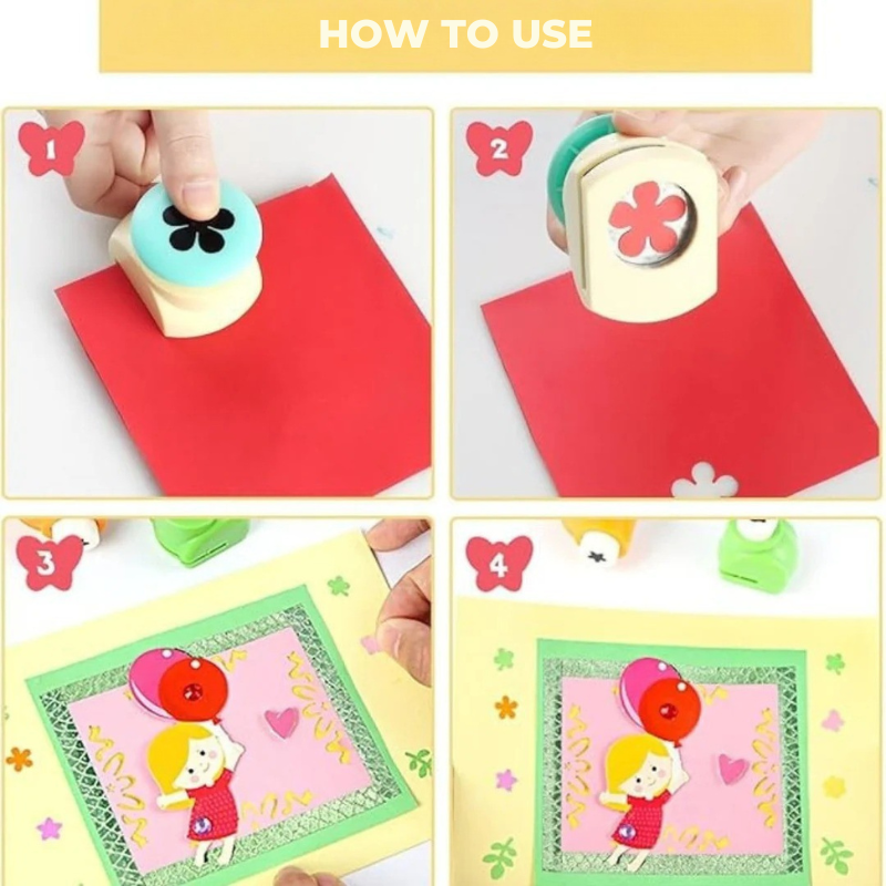 Safe Cutting And Punching Set For Kids