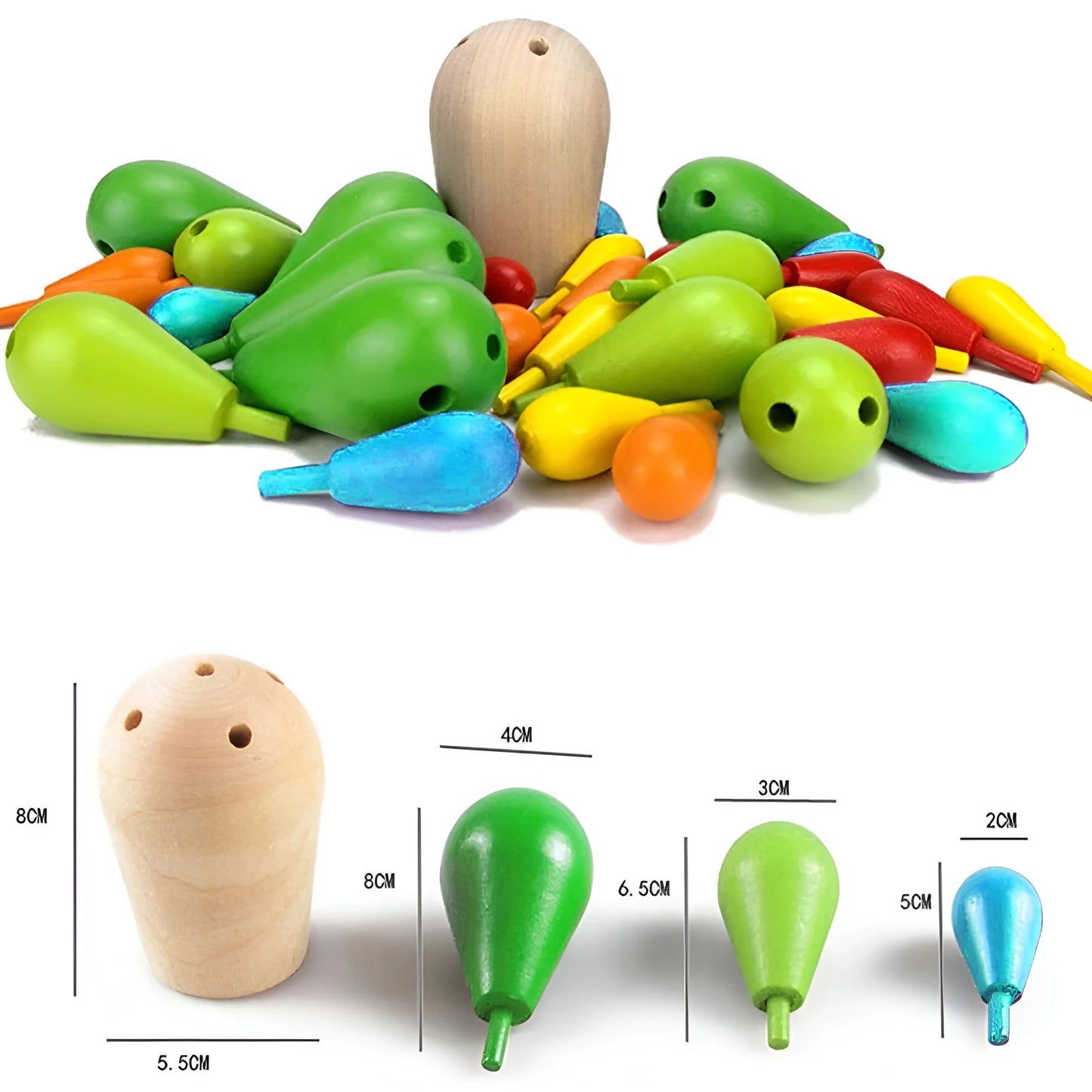 Sensory Cactus Stacking Game