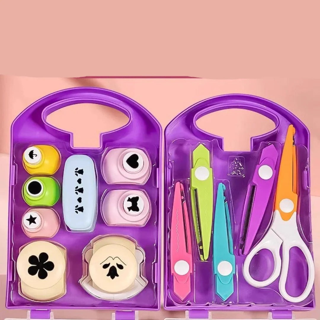Safe Cutting And Punching Set For Kids