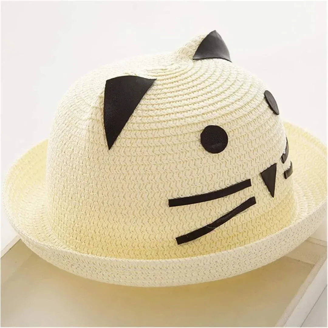 Cat Straw Hat For Children