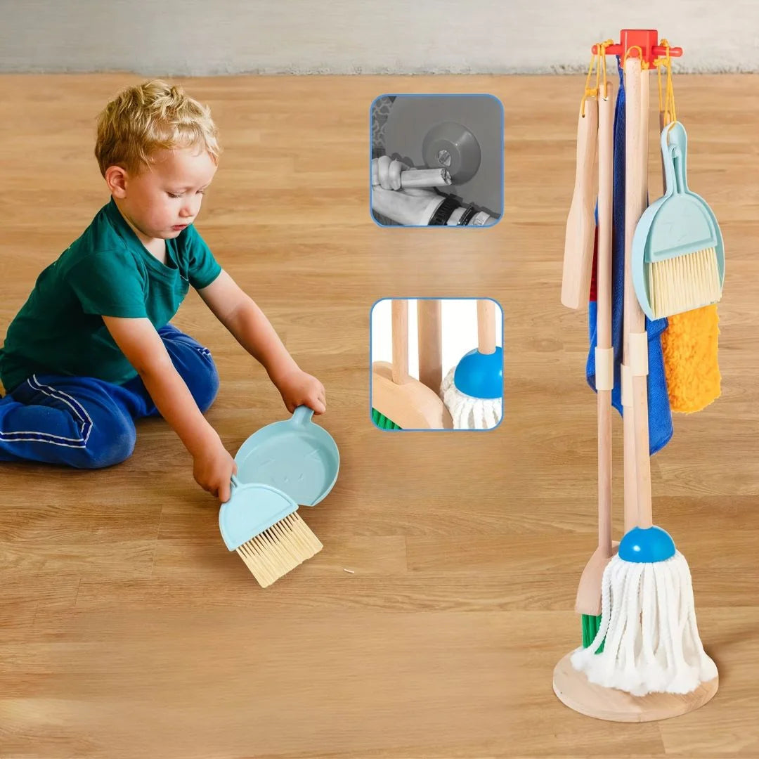 Montessori Wooden Cleaning Set