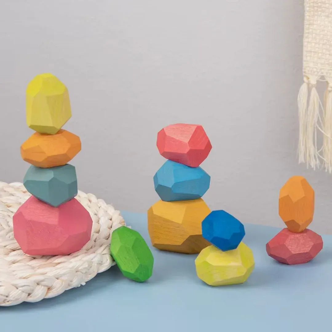 Montessori Wooden Balancing Blocks For Children