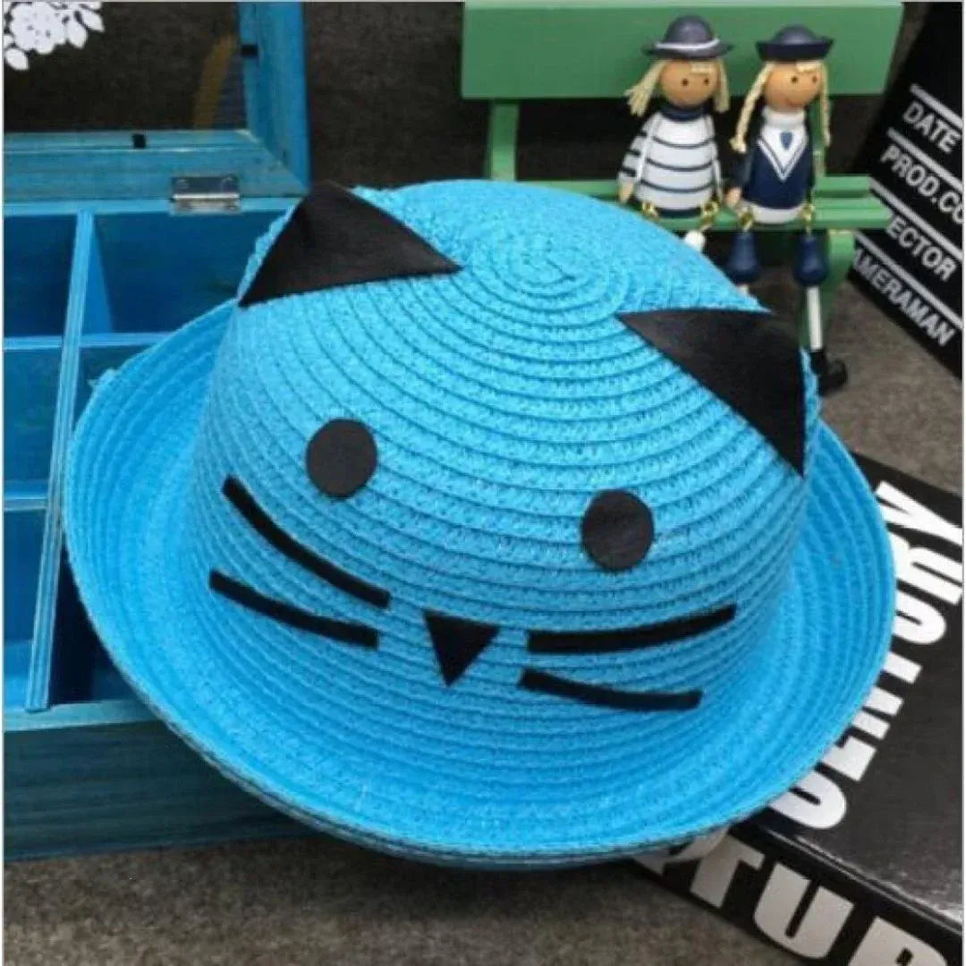 Cat Straw Hat For Children
