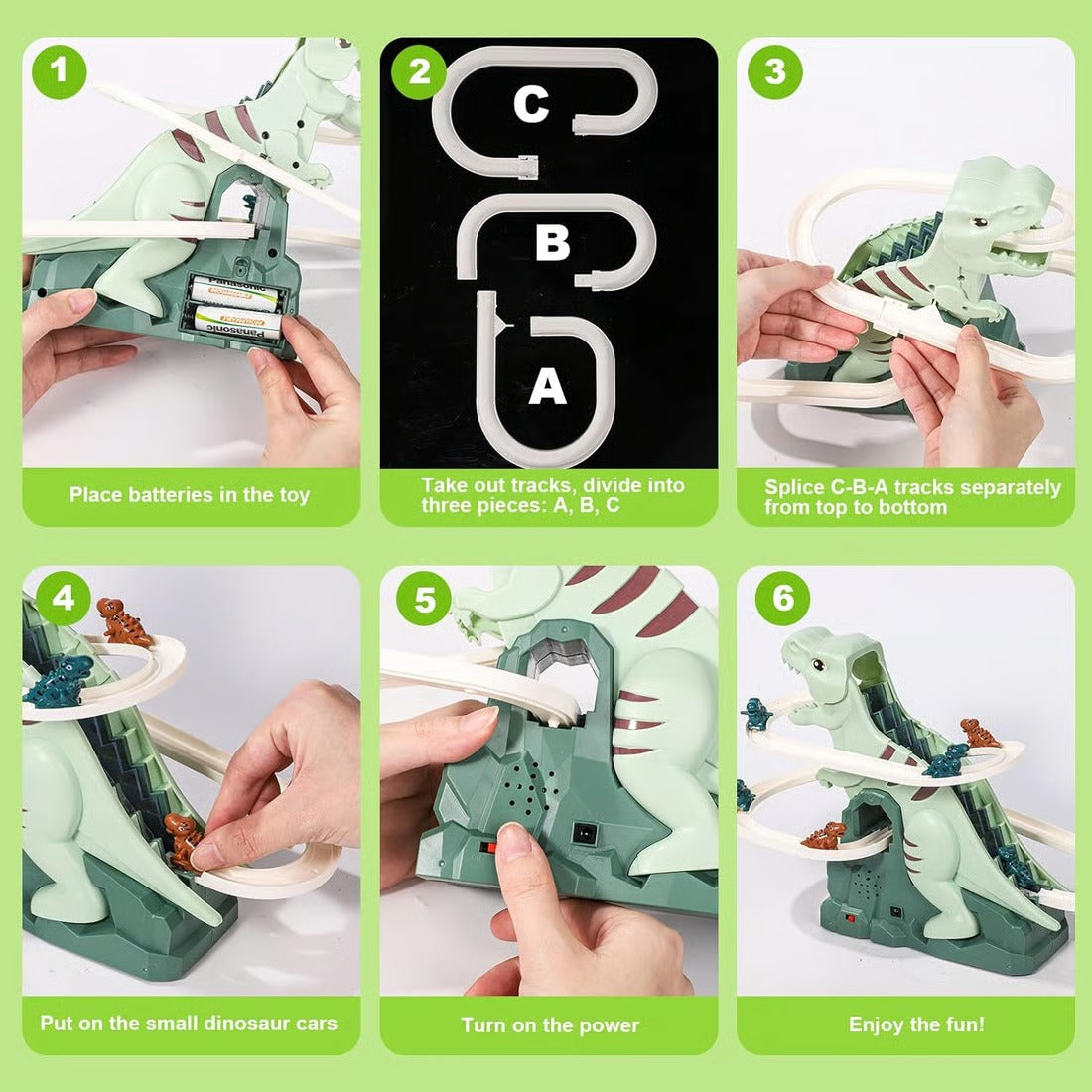 JurassicSlide - Dinosaur Sliding & Music Toy