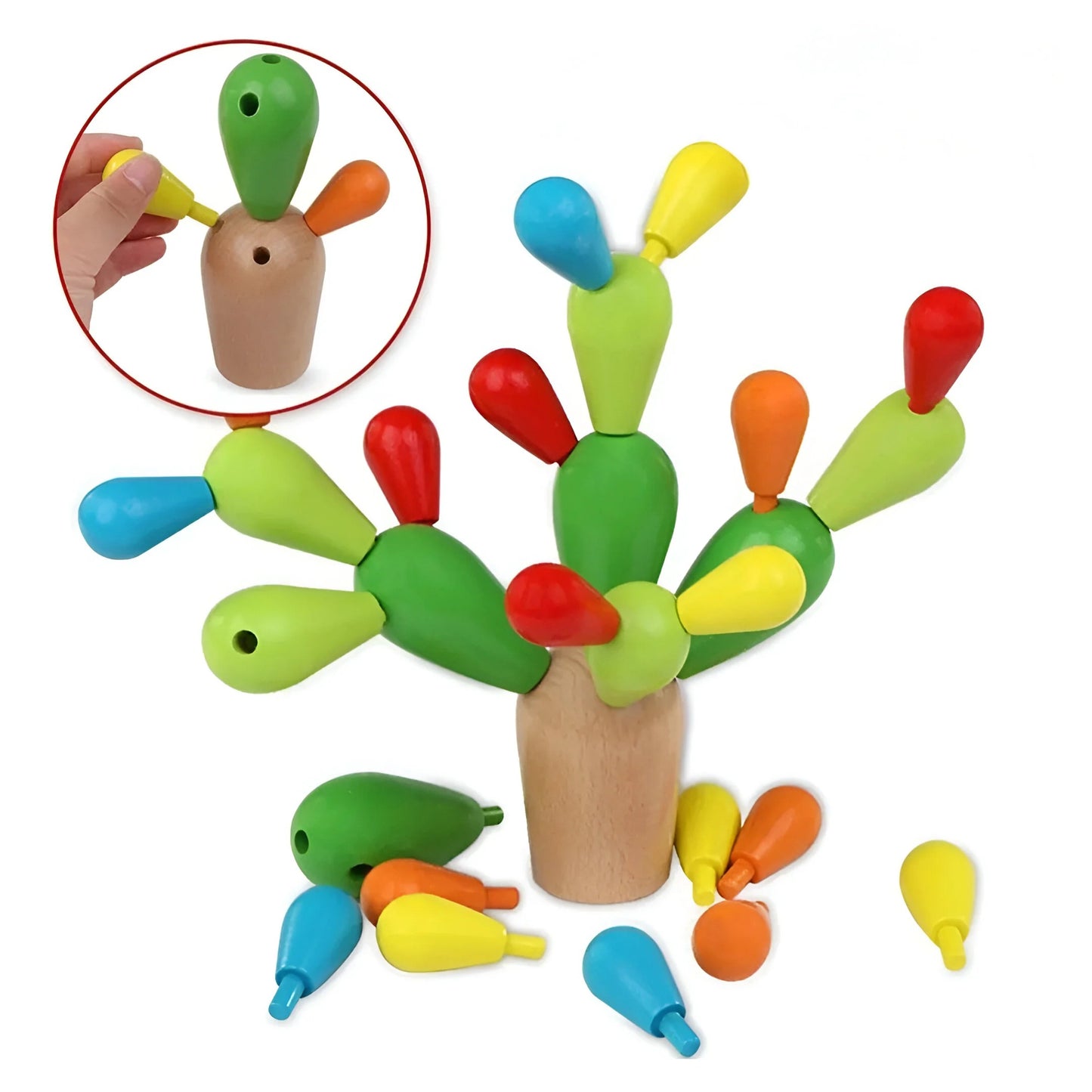 Sensory Cactus Stacking Game