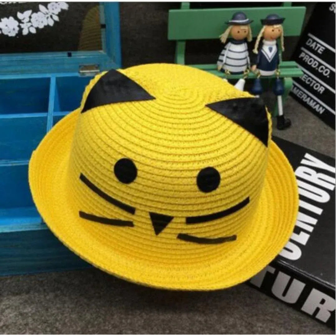 Cat Straw Hat For Children