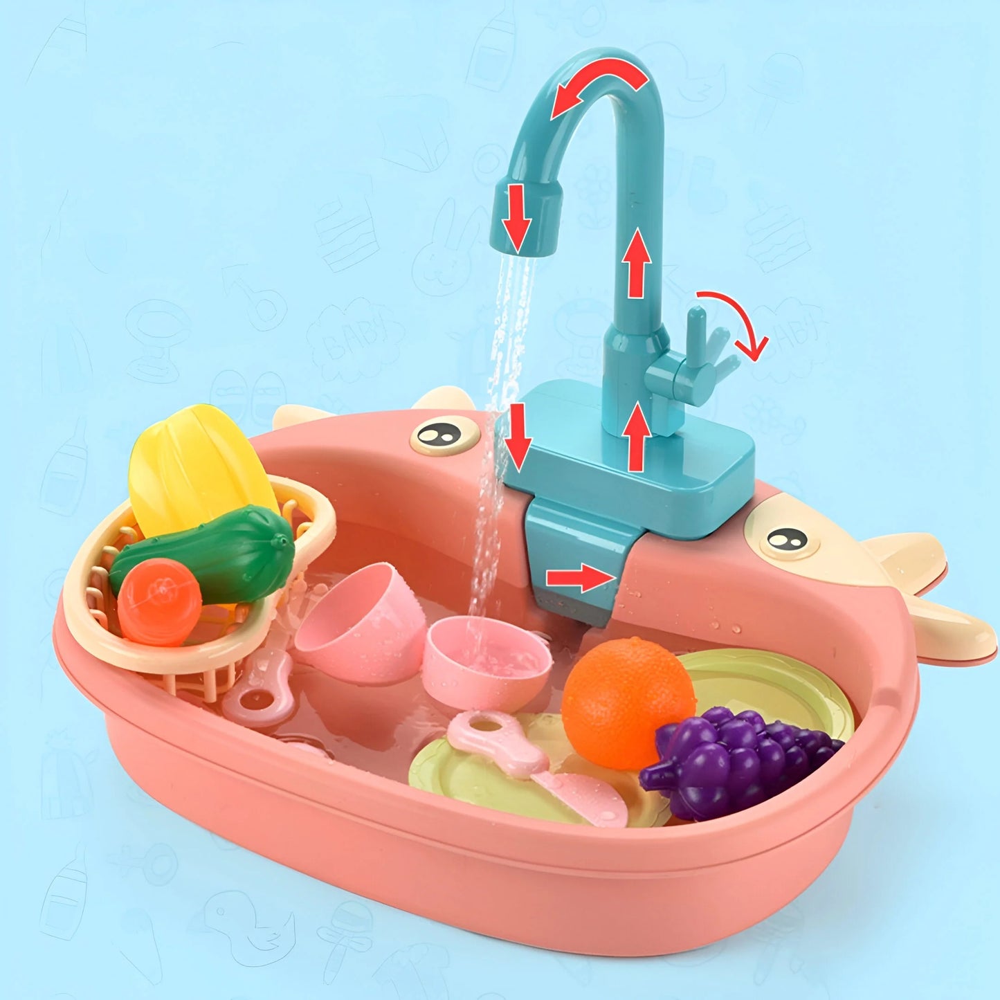 SinkFun - Interactive Play Sink With Water Function