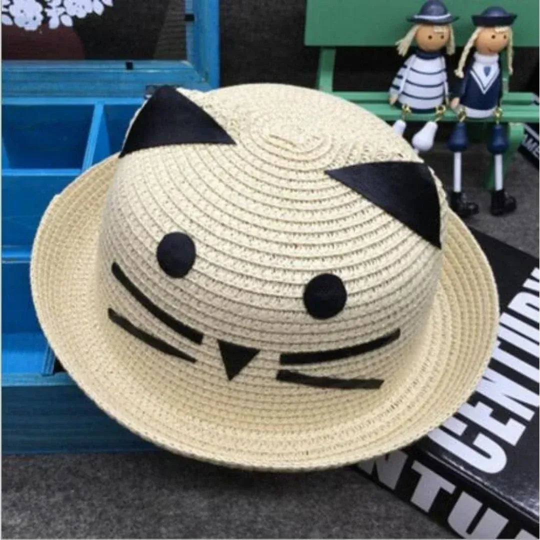 Cat Straw Hat For Children