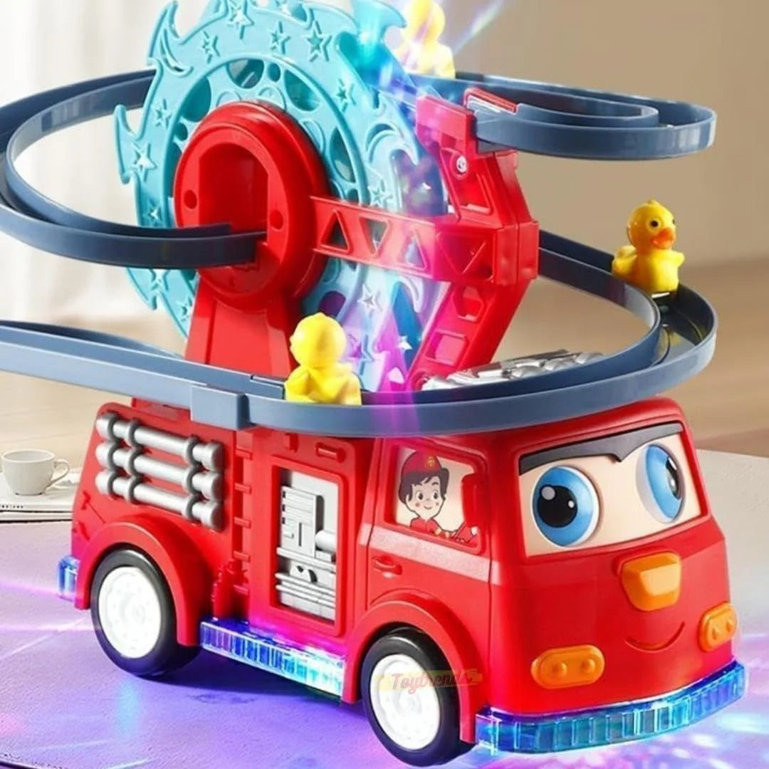 Fire Truck With Duck Slide