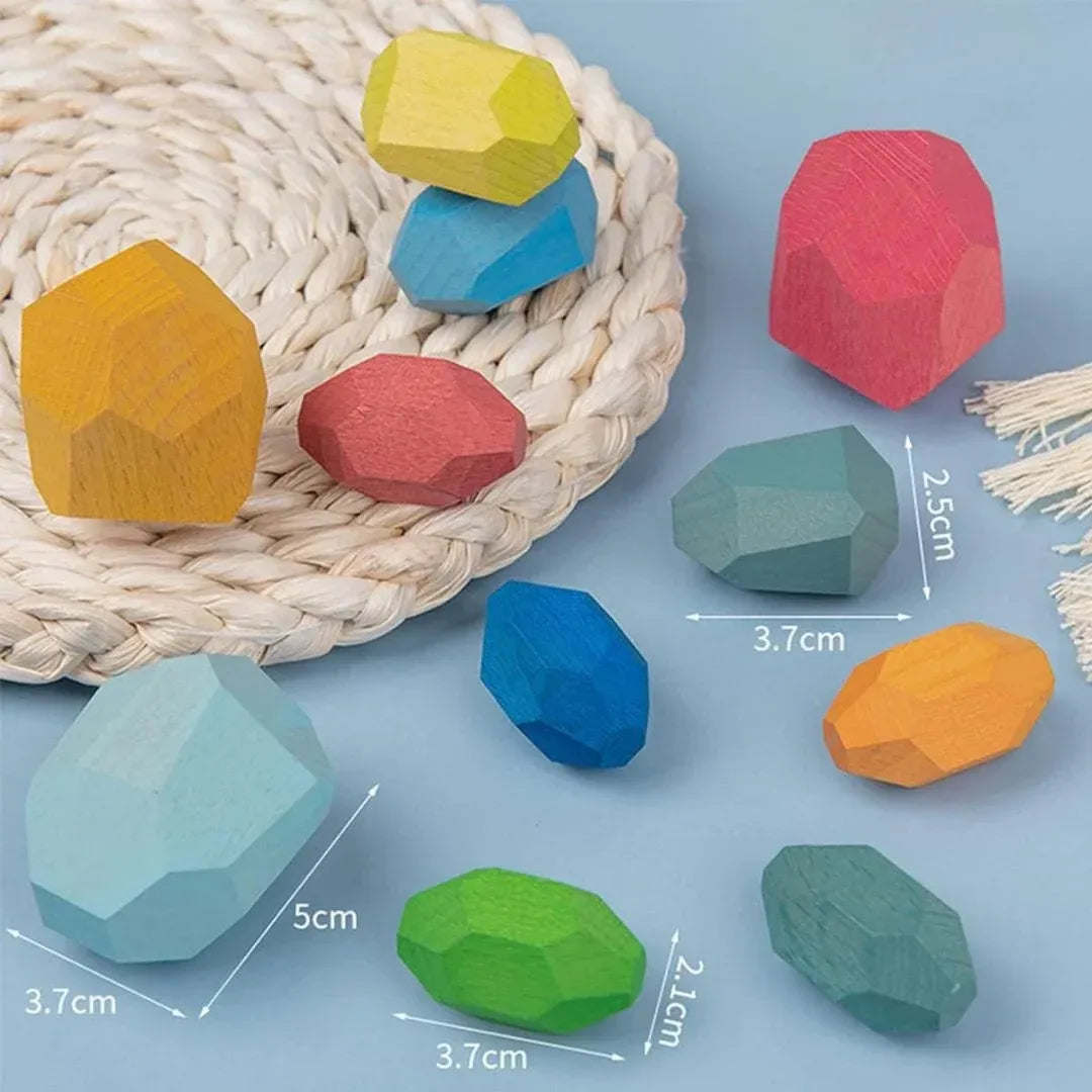 Montessori Wooden Balancing Blocks For Children