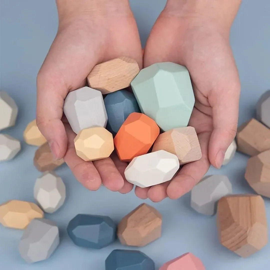 Montessori Wooden Balancing Blocks For Children
