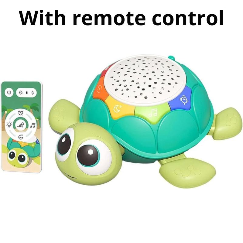 Baby walker turtle with music and projector
