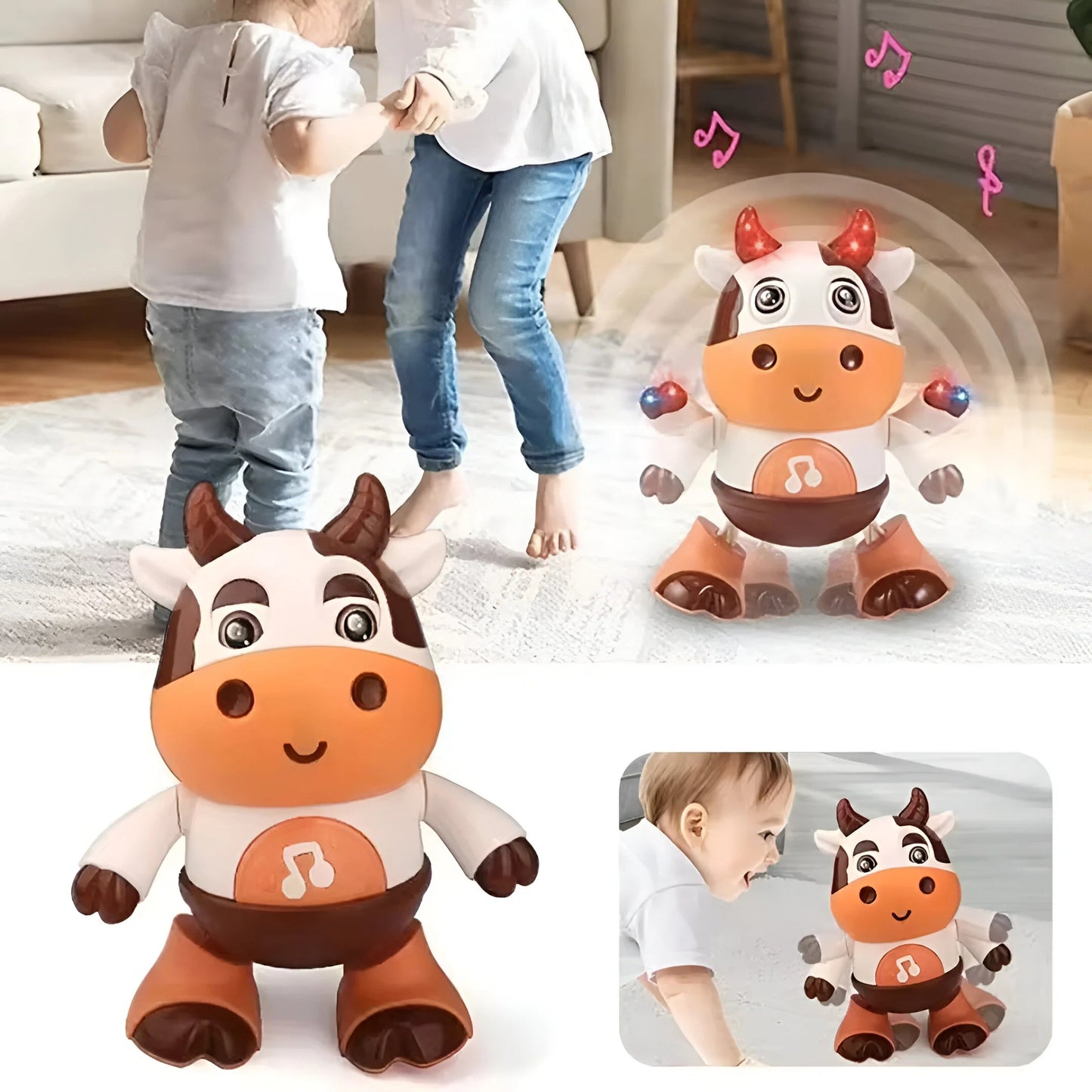 The funny dancing cow with music and moves