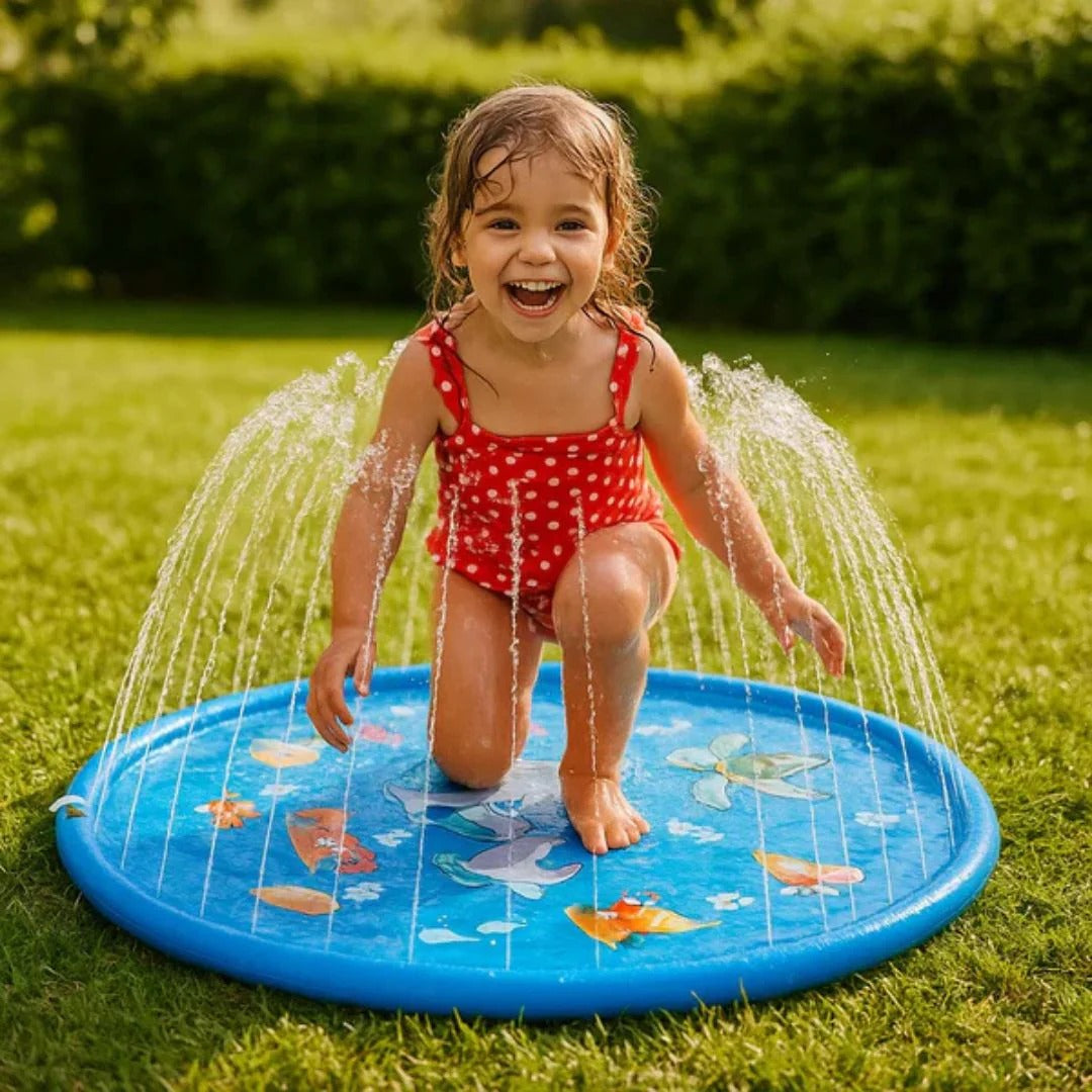 Splashing water mat for summer