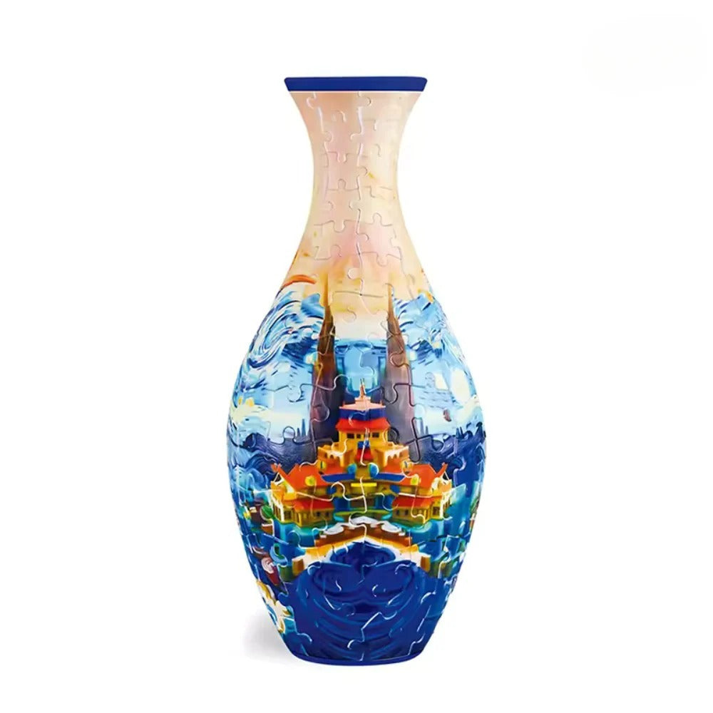 3D Puzzle Vase For Real Flowers