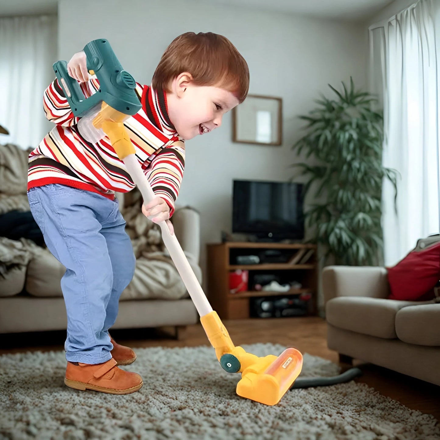 Mini vacuum cleaner toy for little helpers