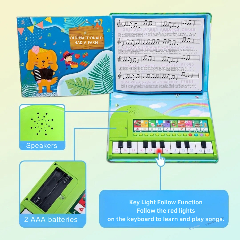 Children's Piano Book - Lights & sounds