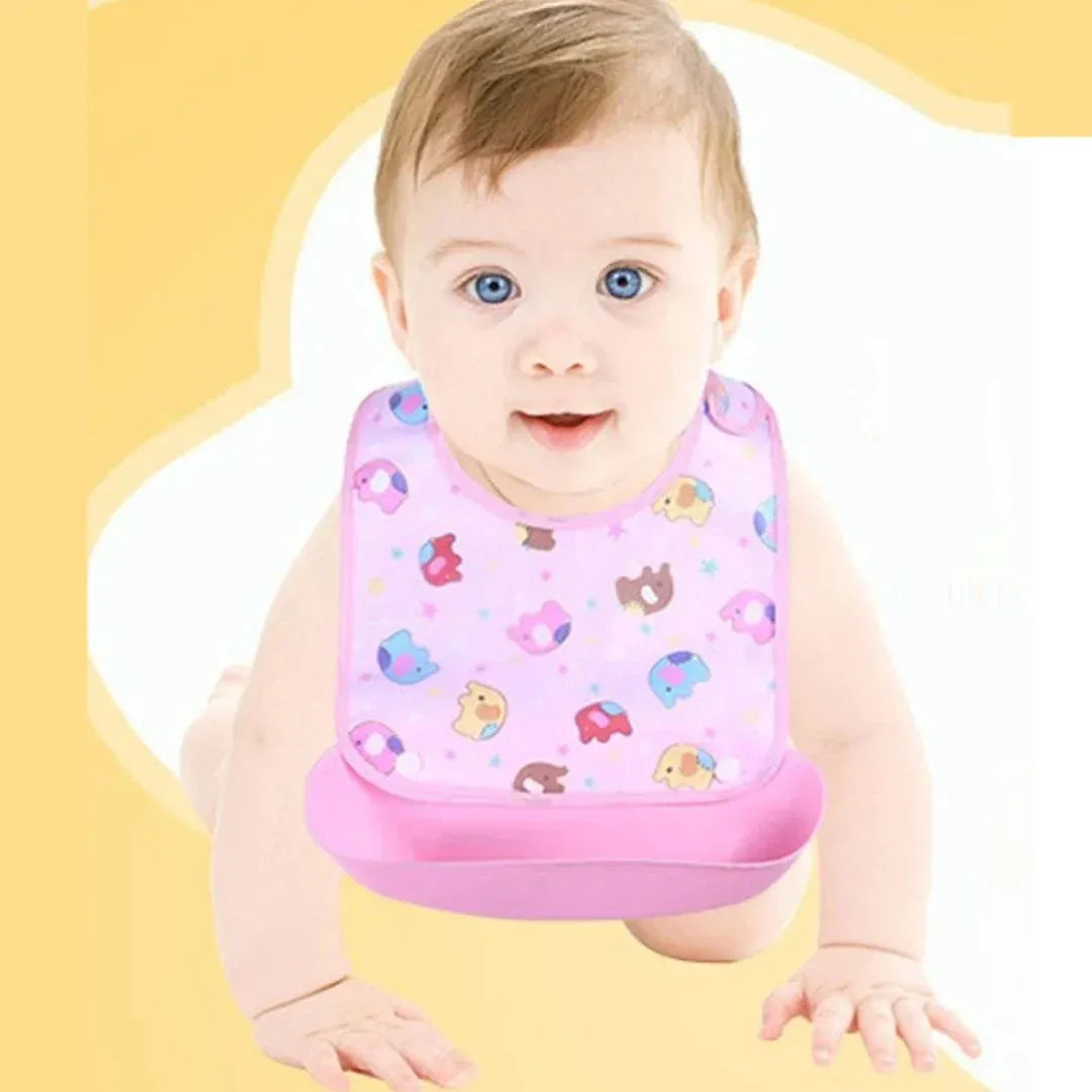 Baby Bib With Catch Tray
