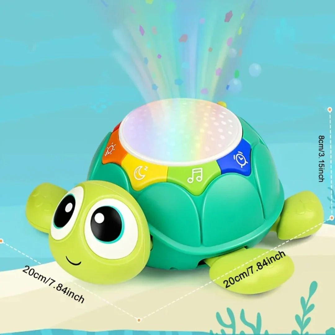 Baby walker turtle with music and projector