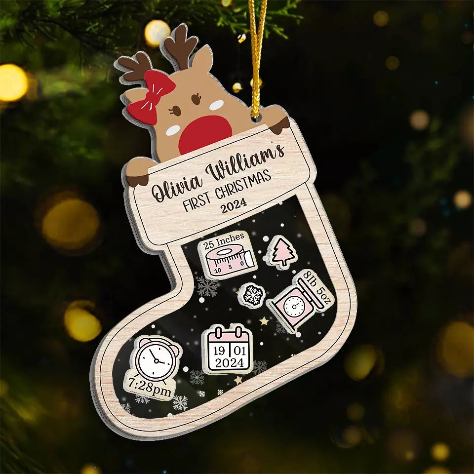 Personalized Baby's 1st Christmas Ornament