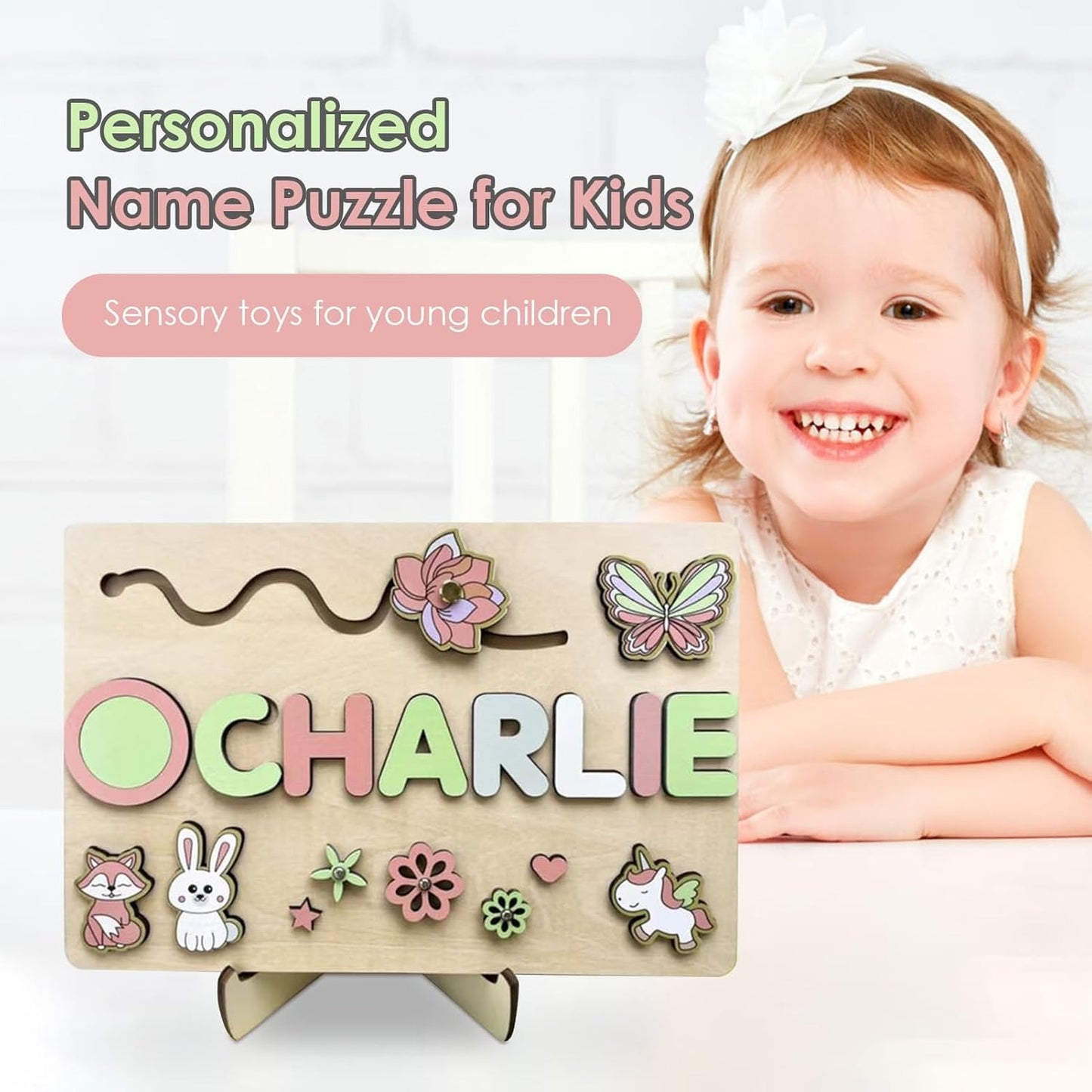 WoodenWonder Kids Name Puzzle