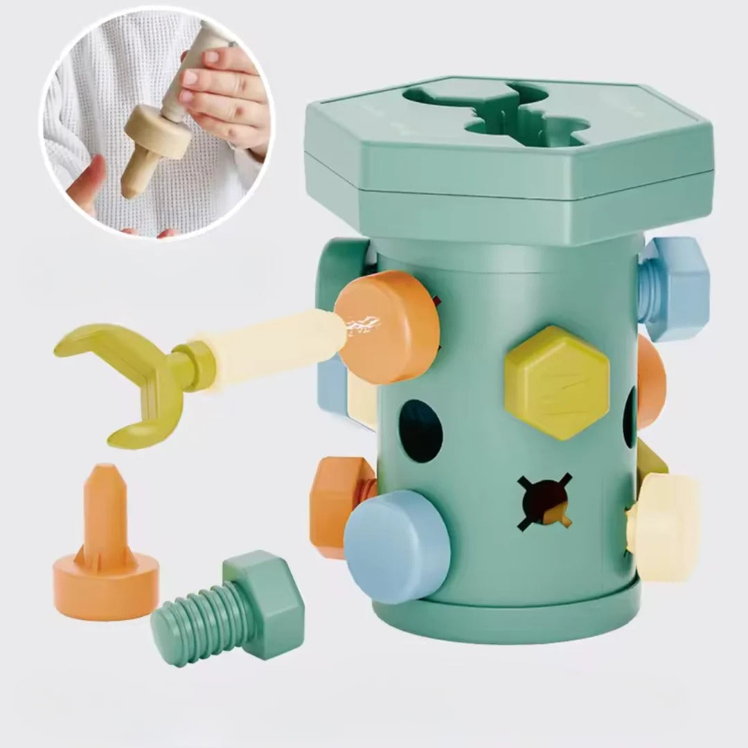 Montessori screw game set for little tinkerers