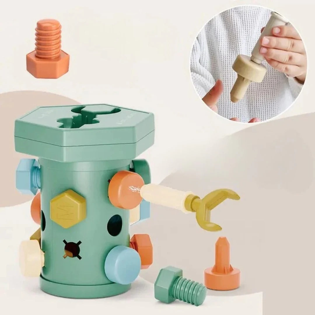 Montessori screw game set for little tinkerers