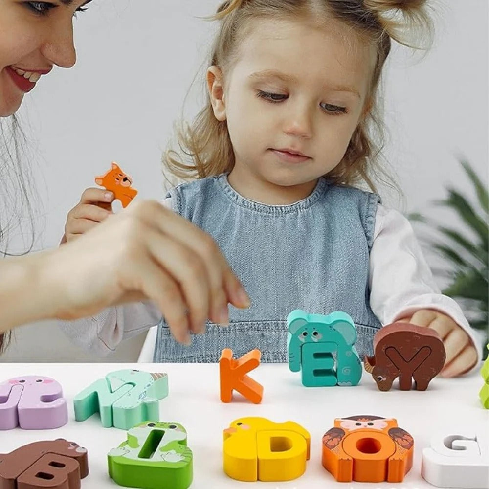 Wooden Animal ABC Learning Toy