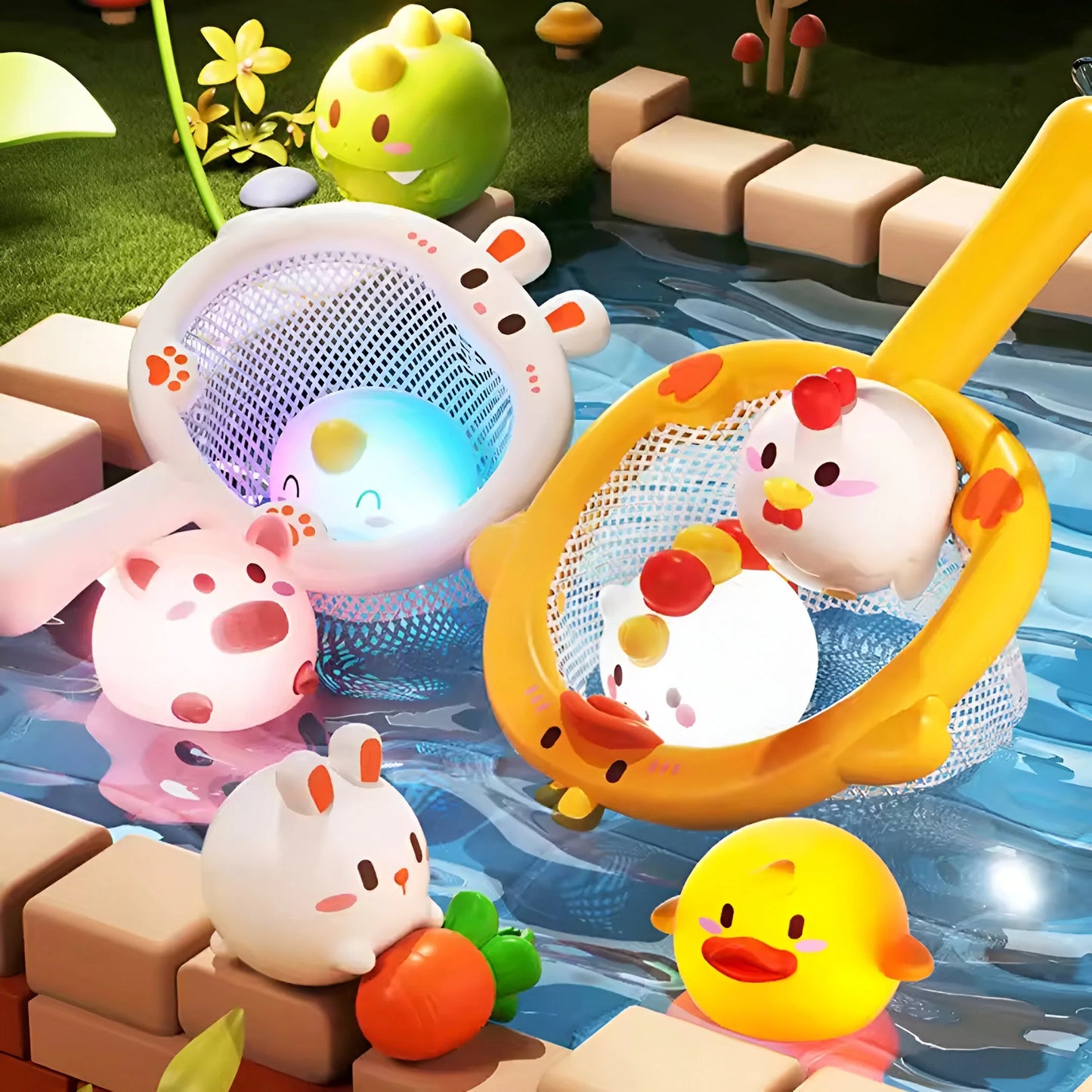 Glowing water adventure for children