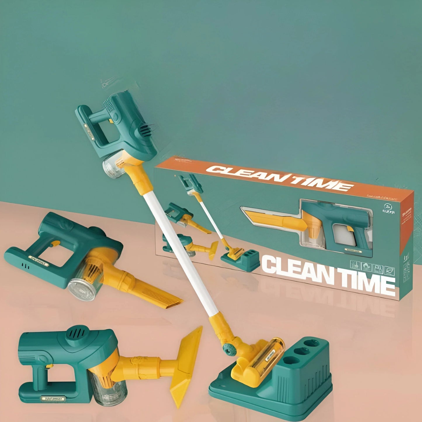 Mini vacuum cleaner toy for little helpers